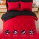 thumbnail image 2 of Edredón reversible Bed in a Bag Cosybay Queen rojo/negro, 7 unidades, 2 of 7