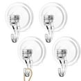 thumbnail image 1 of Miangastore Clear Suction Cup Hooks for Home Use No Drilling Required Versatile Kitchenware PET Material 4pcs, 1 of 8