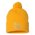 thumbnail image 1 of Adult Dog Dad Embroidered Knit Beanie Pom Cap, 1 of 1