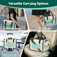 thumbnail image 3 of Bolsa Plegable para Transportar Gatos, Duradera, con Lado Blando, con Ventana, Bolsillos, Correa para el Hombro, Bolsa de Viaje para Mascotas Espaciosa para Gatos, Cachorros, Camping, Aerolínea Al Aire Libre Aprobada, 3 of 11