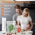 thumbnail image 3 of HSJAYAH Scelleuse sous Vide avec 30 Sacs, Scelleuse Portative avec Réservoir d'Eau Visible, Portable pour une Fraîcheur 6X, sous Vide et Rangement de Cuisine, 3 of 7