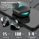 thumbnail image 4 of Auriculares impermeables Inteprter Control táctil de baja demora Bluetooth con micrófono Recargable Negro, 4 of 6