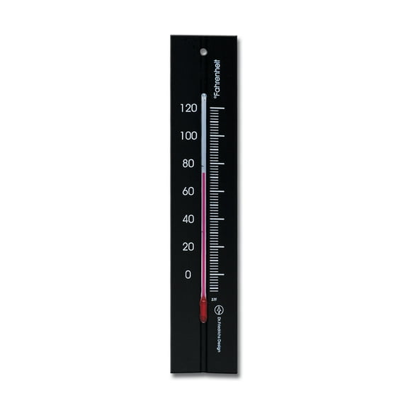 Hokco Wall Thermometer 7.9 inch Beechwood Black Finish