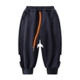 thumbnail image 2 of Godderr Kids Toddler Winter Thickened Sweatpants for Boys Girls Casual Pants Cotton Kids Solid Color Pants Active Jogger for 2-13 Years Old, 2 of 7