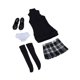 thumbnail image 2 of Ropa para figuras de acción femeninas a escala 1/6, ropa en miniatura, chaleco de punto, medias altas. Estilo D, 2 of 9
