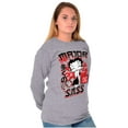thumbnail image 3 of Kanji Style Betty Boop Major Sass Women's Long Sleeve T Shirt Brisco Brands X, 3 of 6
