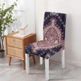 thumbnail image 4 of Vintage Artistic Paisley Bohemian Dining Chair Covers Set of 4 Colorful Floral Ethnic Retro Decorative Pattern Washable Polyester Stretch Slipcovers Removable Protector for Classic Home, 4 of 7