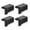 Black, variant on Wovilon Solar Power Pir Motion Sensor Wall Light Outdoor Garden Lamp Waterproof 4Pc
