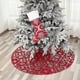 thumbnail image 4 of Christmas Tree Wrap Christmas Tree Wrap With Christmas Stocking Snowflake Christmas Tree Skirt Christmas Party Wrap(Red), 4 of 4