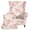 Pink Rose Floral Pattern, variant on Chririnla Tropical Leaf & Floral Print 2 Piece Wingback Chair Cover, Stretch Machine Washable Wingback Chair Slipcover Spandex Wing Chair Slipcovers for Living Room Bedroom