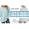 thumbnail image 5 of MOSHU Crewneck Sweatshirts for Women Side Split Long Sleeve Shirts Fashion Fall Womens Tops, 5 of 9