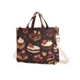 thumbnail image 7 of FORMRS Womens Corduroy Tote Bag Crossbody Shoulder Handbag with Pocket, Sweet Cakes, 7 of 7