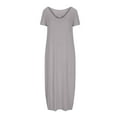 thumbnail image 6 of Karight Womens Plus Size Maxi Dresses Summer T Shirt Dress Casual V Neck Short Sleeve Long Dress, 6 of 6