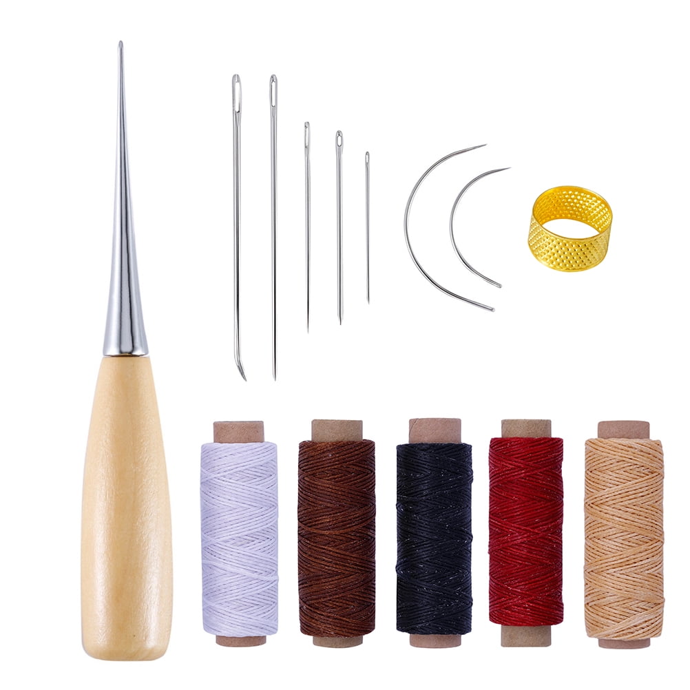 Rosarivae 14pcs Leather Craft Tool Hand Sewing Needles Upholstery Carpet Leather Canvas DIY