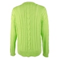 thumbnail image 2 of Ralph Lauren Women's Aran-Knit Crewneck Cotton Pullover Sweater X-Large, 2 of 5