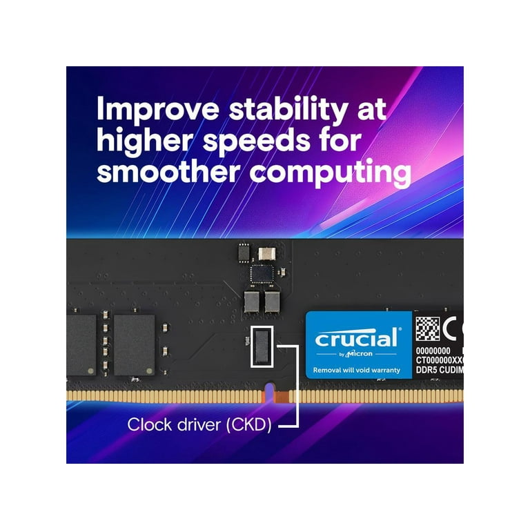 Crucial 128GB (2 x 64GB) 288-Pin PC RAM DDR5 6400 (PC5 51200