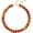 Amber-colored, variant on Colorful Beaded Necklace for Women Unique Resin Beads Choker Necklaces Boho Statement Chunky Necklace Summer Vacation Jewelry