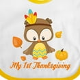 thumbnail image 4 of Inktastic My First Thanksgiving Owl Boys or Girls Baby Bib, 4 of 4