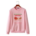 thumbnail image 2 of Hombres Navidad Casual Elk Print Cuello redondo Manga larga Suéter Tops Blusa Pompotops oipoqjl18403, 2 of 5
