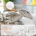 thumbnail image 3 of Farmhouse Owl Bedding 3 Piece Duvet Cover Set Queen Size, Country Envelope Postmark Rustic Botancial Soft Microfiber Comforter Cover with Zipper Closure & Pillowcases, FadeResistant Quilt Cover, 3 of 9