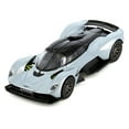 thumbnail image 2 of Aston Martin Valkyrie Skyfall Silver Metallic with Black Top "Hypercar League Collection" 1/64 Diecast Model Car by PosterCars, 2 of 3