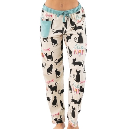 Lazy One Pajamas for Women, cute Pajama Pants and Top Separates, cat Nap, Animals