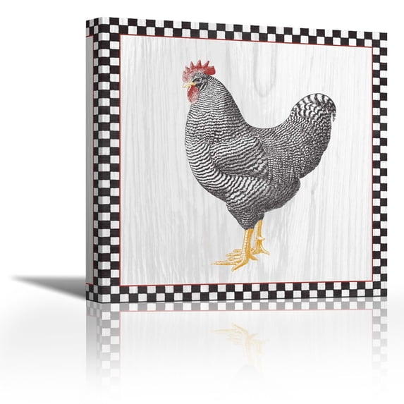 Home to Roost IV - Contemporary Fine Art Giclee on Canvas Gallery Wrap - wall décor - Art painting - 36 x 36 Inch - Ready to Hang
