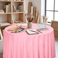 thumbnail image 6 of VOTRUDI Round Satin Tablecloth Fabric Round Table Cover Wrinkle Table Cloth For Wedding Banquet Party Home Dining Table Decor 47.24×47.24in, 6 of 6