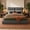 Black,Gray, variant on Upholstered Bed Frame, a Low Cloud-Style Bed Frame with Double-Layered Upholstered Headboard, 360° Soft Foam Edging, Metal Base, Easy to Assemble, Queen Size, White