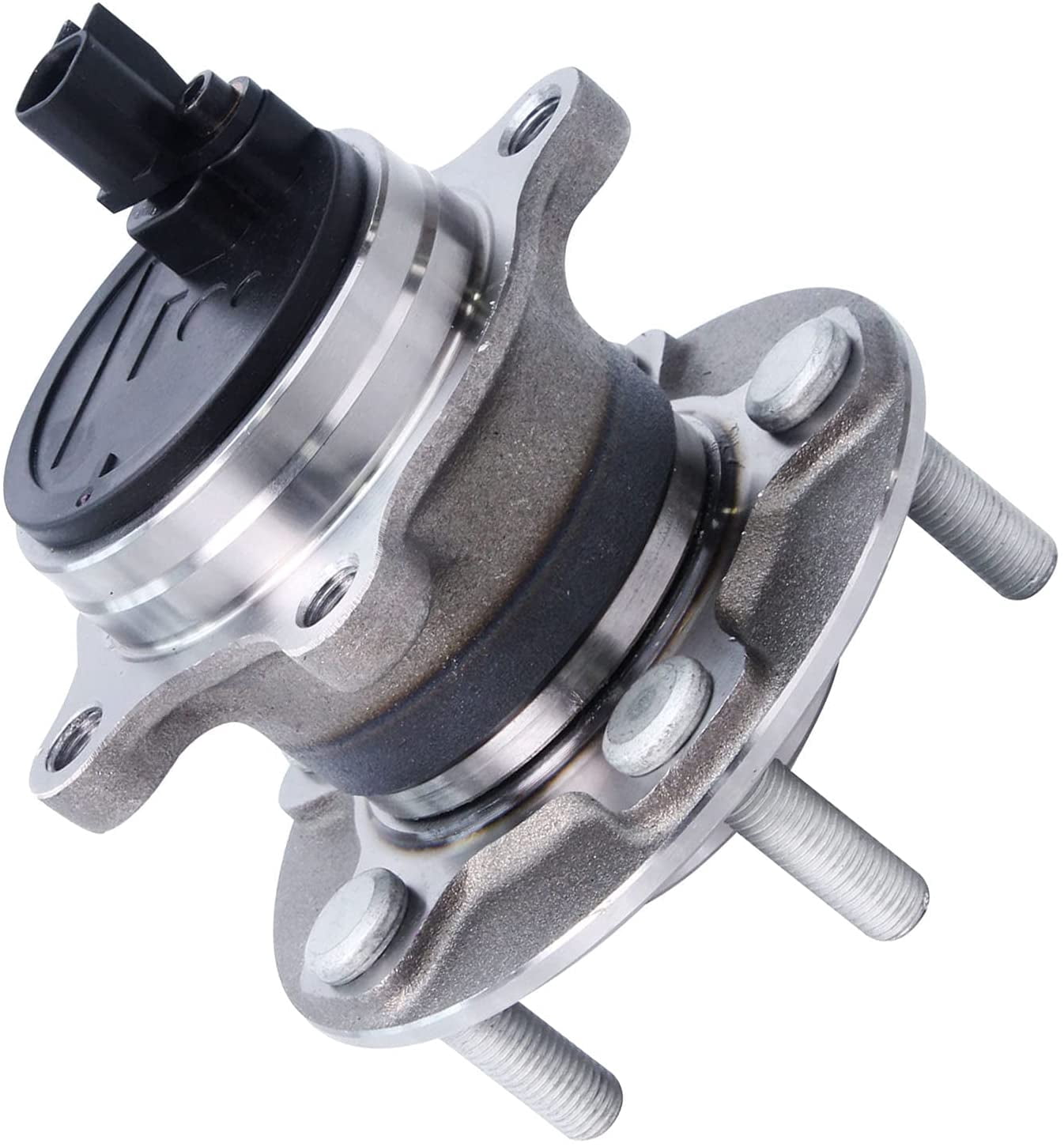 Detroit Axle - 2 Rear Wheel Bearing Hubs for 2012-2018 Ford Focus, Replacement 2013 2014 2015 2016 2017 Focus Wheel Bearing & Hubs Assembly [Without Active Park Assist]