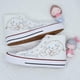 thumbnail image 5 of 2024 zapatos blancos de verano y otoño nuevo estilo jade canela perro zapatos de lona de caña alta para niñas y niñas corazón ins graffiti versión coreana tendencia versátil, 5 of 5