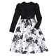 thumbnail image 1 of Odeerbi Niñas Vestido Floral A-Line Retro Vintage Vestido Manga Larga Princesa, 1 of 9