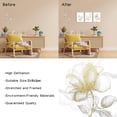 thumbnail image 6 of Visual Art Decor 3 PCS 12x16 Inch Gold Framed Floral Flower Print Canvas Wall Art Painting, 6 of 6