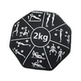 thumbnail image 2 of Bolsa de arena con mancuernas blandas de 2 kg para fitness, gimnasio en casa, entrenamiento de fuerza y ​​yoga. Negro, 2 of 8