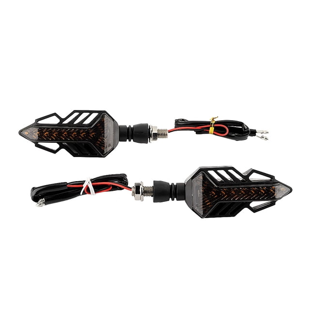 1Pair Motorcycle LED Water Flowing Turn Signal Light Indicator Blinker Lamp Universal