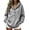 Gray, variant on CBASIHI Womens Winter Warm Hoodies with Pocket Thick Fleece Casual Fashion Long Sleeve Oversized Pullover Sweatshirt Gray S-2XL