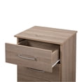 thumbnail image 3 of Contemporary Home Living Wooden Nightstand with 3-Drawer - 24" - Brown, 3 of 4