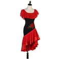 thumbnail image 5 of Sleeveless Latin Dance Dresses for Women. For cha cha, waltz performance, salsa. Ballroom competition dress., 5 of 7