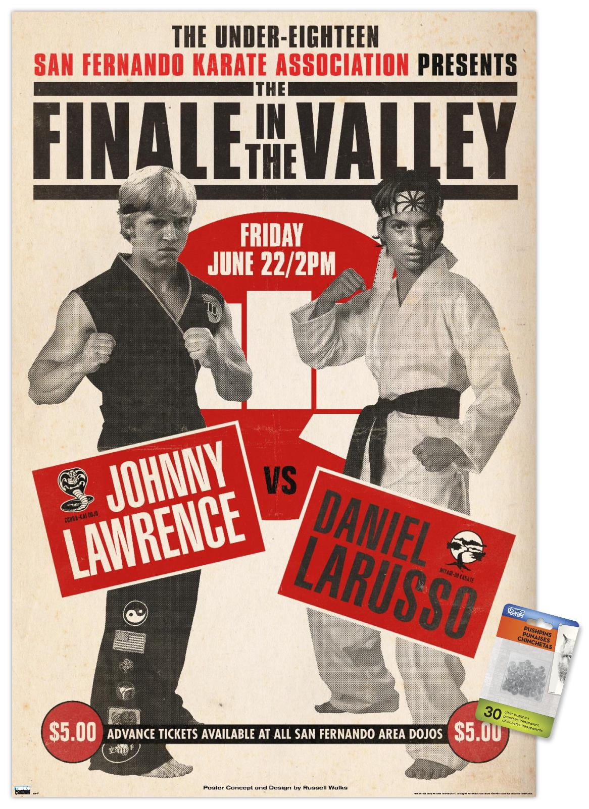 The Karate Kid - Finale in the Valley by Russell Walks Wall Poster with ...