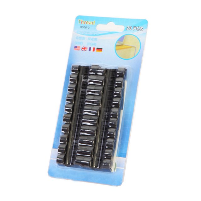 Organizadores de cables negros de 20 piezas para cables USB y de red, minijuego de gestión de cables para oficina con solución de clip para escritorio