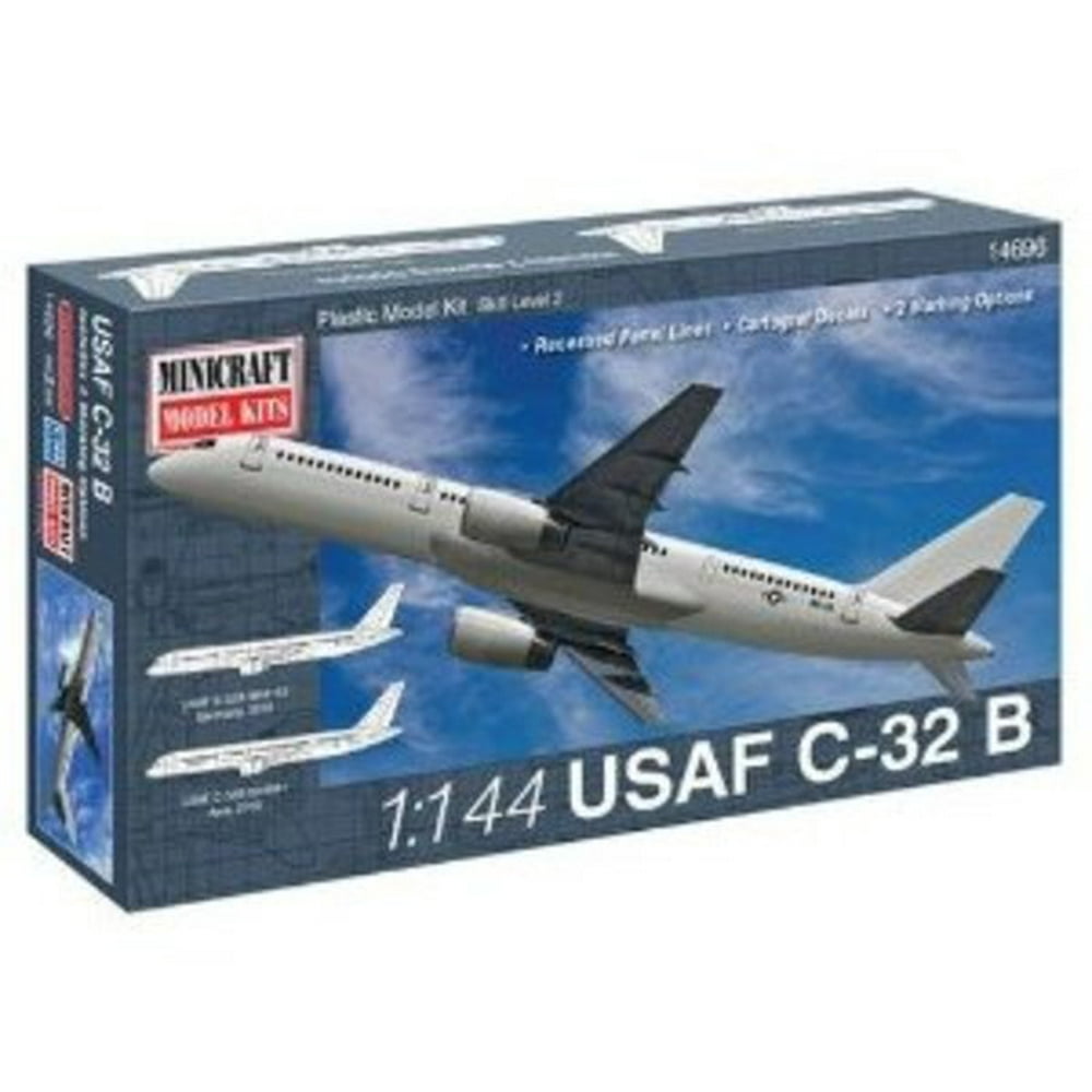 Minicraft C32B USAF Airplane Model Kit (1/144 Scale)