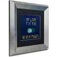 thumbnail image 2 of Trademark Fine Art "Love" Canvas Art by Lisa Powell Braun, Black Matte, Silver Frame, 2 of 4