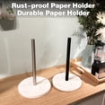 thumbnail image 3 of Mosey Paper Holder with End Cover Stable Stand Anti-slip Rust-proof Convenient Elegant Kitchen Roll Dispenser, 3 of 8