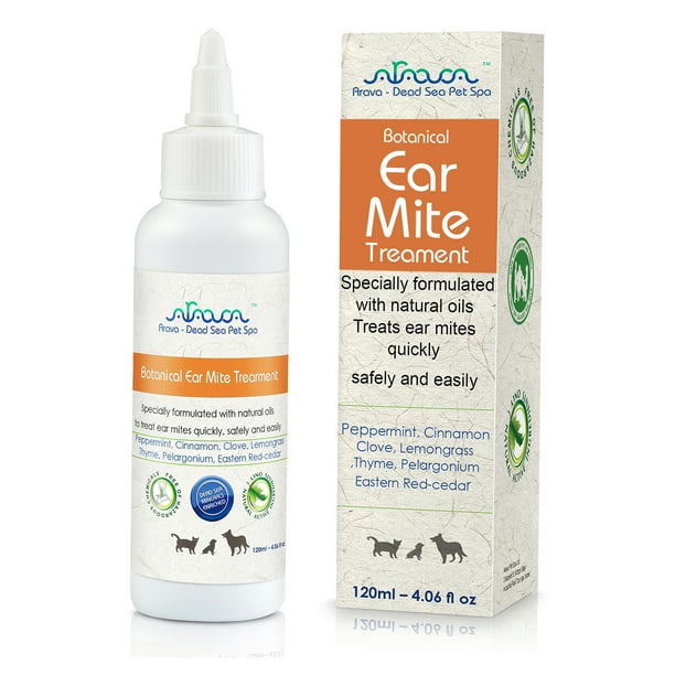 Arava Natural Ear Mite Treatment For Dogs Cats Pet Ear Mites Infection Cleaner Treat Inaccessible