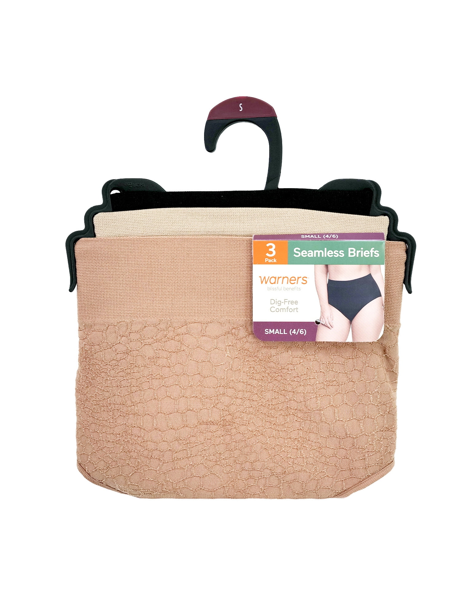 Warners® Blissful Benefits Women's Dig-Free Seamless Brief 3-Pack, Sizes S-3XL