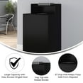 thumbnail image 3 of Flash Furniture 32 Gallon Durable Office Wooden Trash Can with Drop Hole, Black, 3 of 12