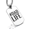 thumbnail image 1 of Stainless Steel #DadLife Dog Tag Pendant Necklace, 1 of 3