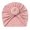 Pink, variant on SHUNSUI Toddler Solid Knotted Turban Hat Beanie Elastics Headwear Babies