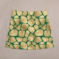 thumbnail image 4 of Giraffe Print Skirt Green and Gold Aesthetic Casual Skirts Female Cute Mini Skirt Printed, 4 of 7