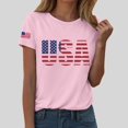 thumbnail image 2 of Duqingm America Shirt USA 250th Anniversary T Shirts for Celebrate 250th Anniversary of America Patriotic Veteran Tee Pink,2XL, 2 of 5